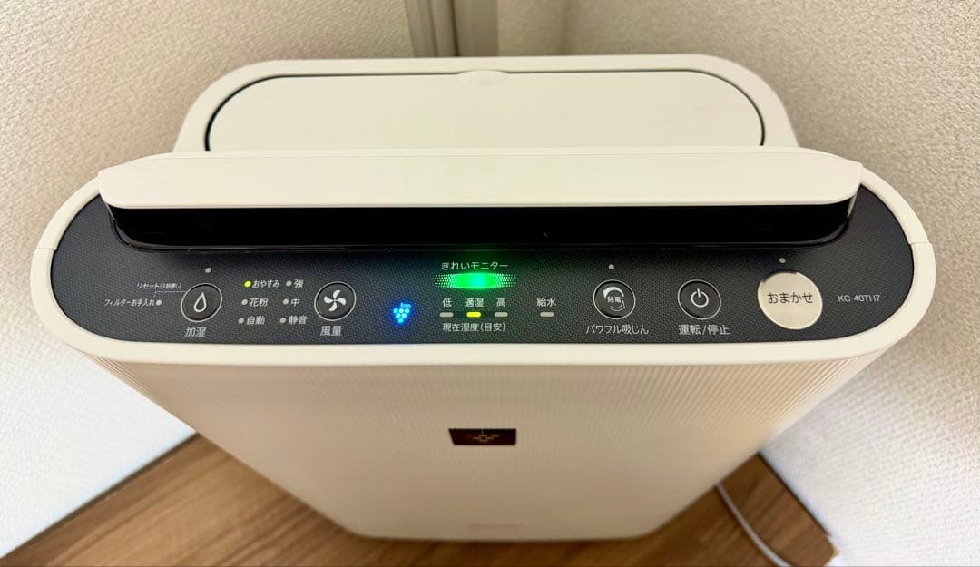 フィルター新品】SHARP シャープ 加湿空気清浄機KC-40TH7-W 23年