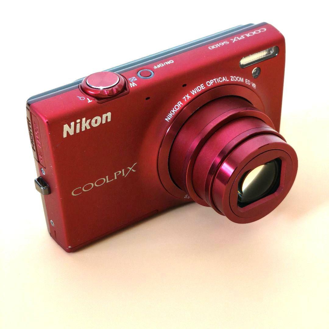 【動作確認済】Nikon COOLPIX S6100 レッド　 ★エモい写真に！