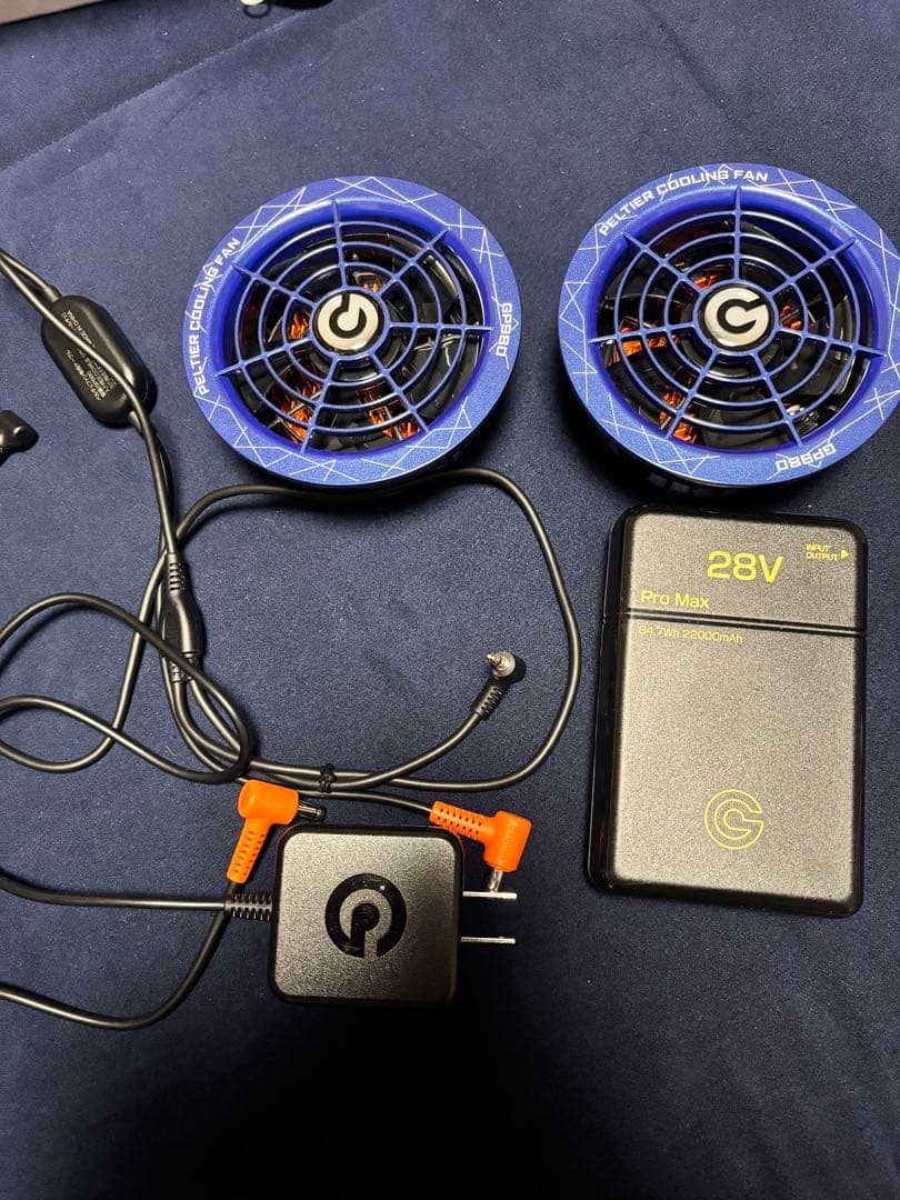 GB-POWER 28V ペルチェ冷却ファン　バッテリーセット