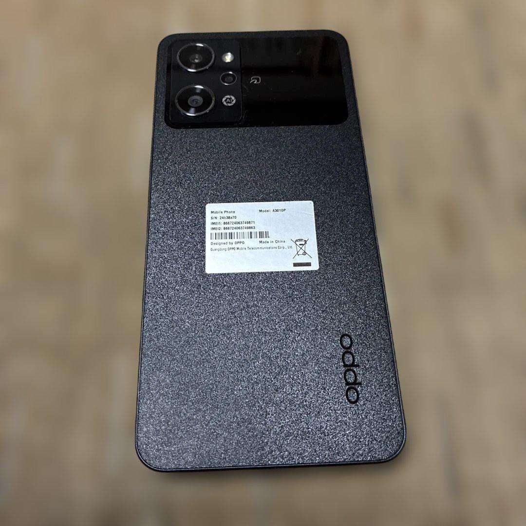 美品　OPPO Reno 9 A ナイトブラック　箱付き　 simフリー