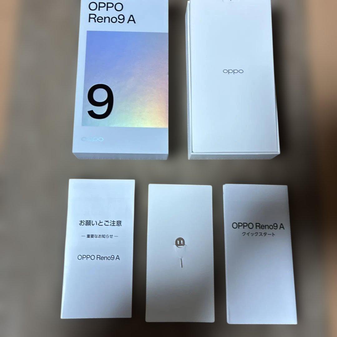 美品　OPPO Reno 9 A ナイトブラック　箱付き　 simフリー