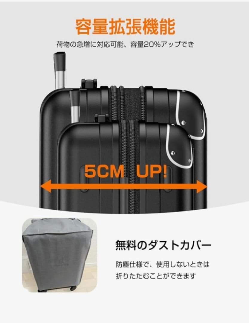 ★新品・未使用Globetrek/キャリーケース・スーツケース中型(Мサイズ)★