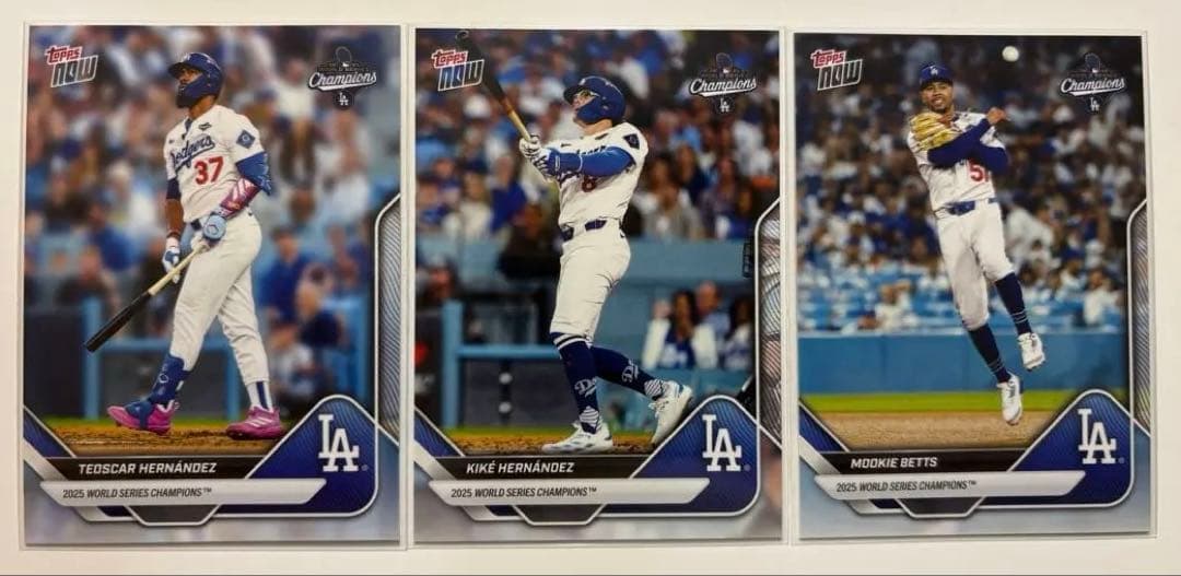 2025 ワールドシリーズ チャンピオン ドジャースtopps now 15枚