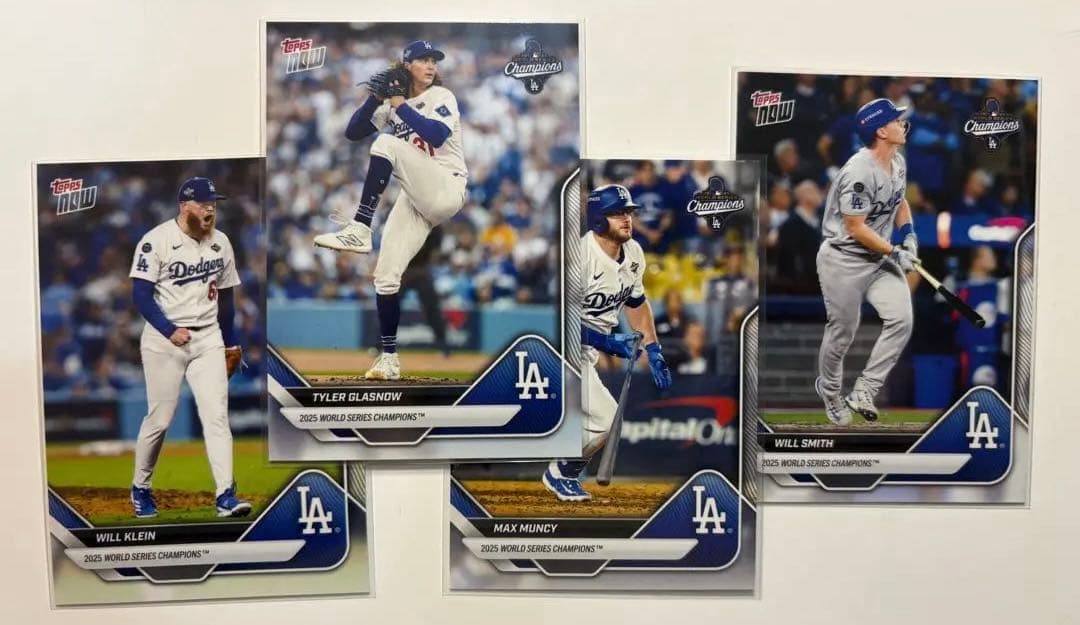 2025 ワールドシリーズ チャンピオン ドジャースtopps now 15枚