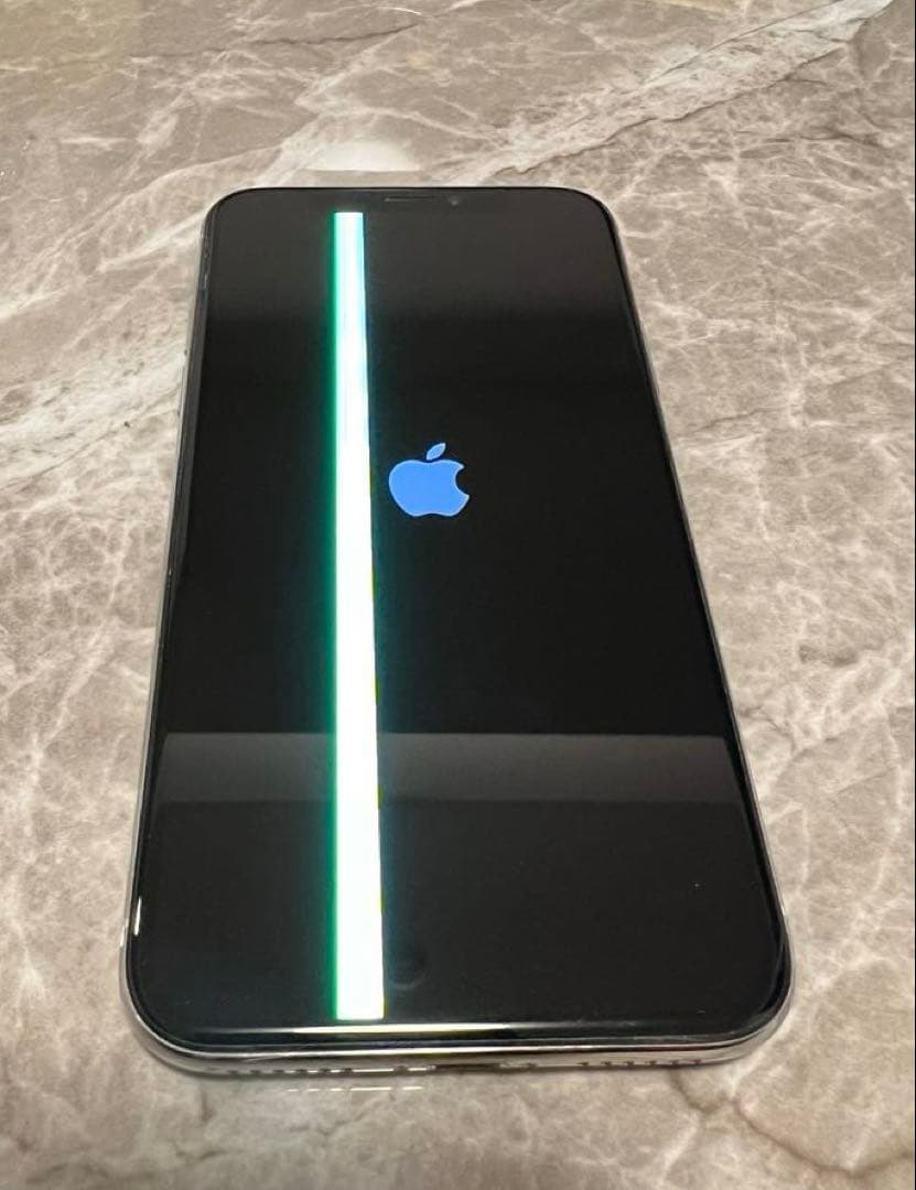iPhone X シルバー 256GB 液晶不良あり 動作正常 初期化済