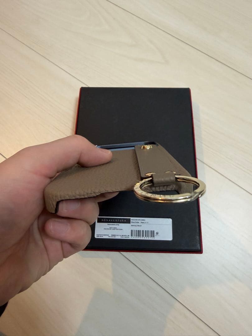 BONAVENTURA レザー iPhone17ProMAXケース エトープ