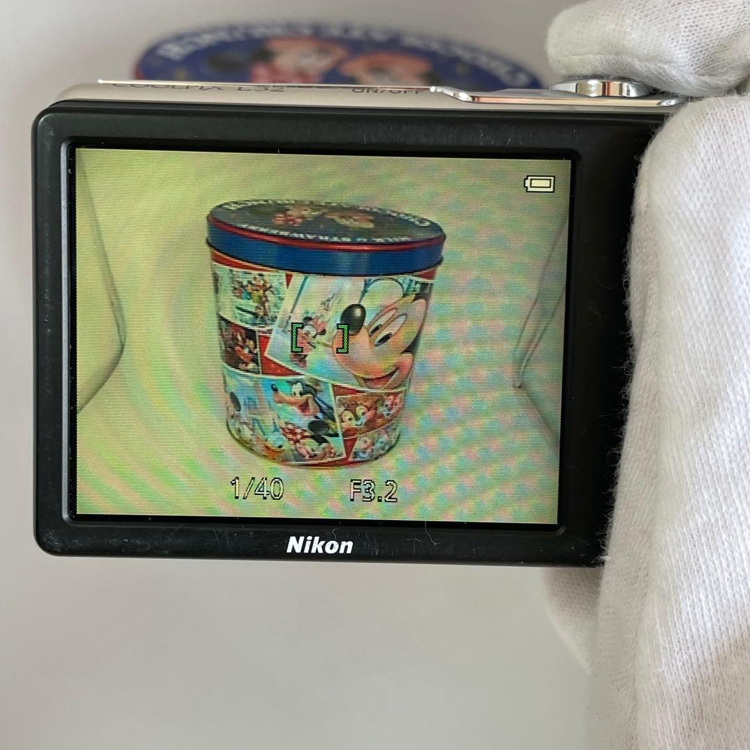 実写美⭕️良品【動作確認済】 Nikon COOLPIX L32 シルバー