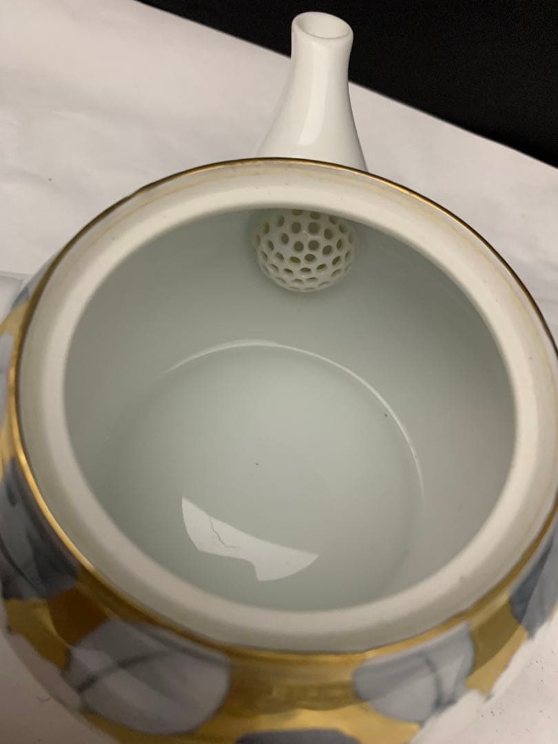 有田焼 丹心窯 波佐見焼 丹心 金彩 番茶器　急須湯呑み5客