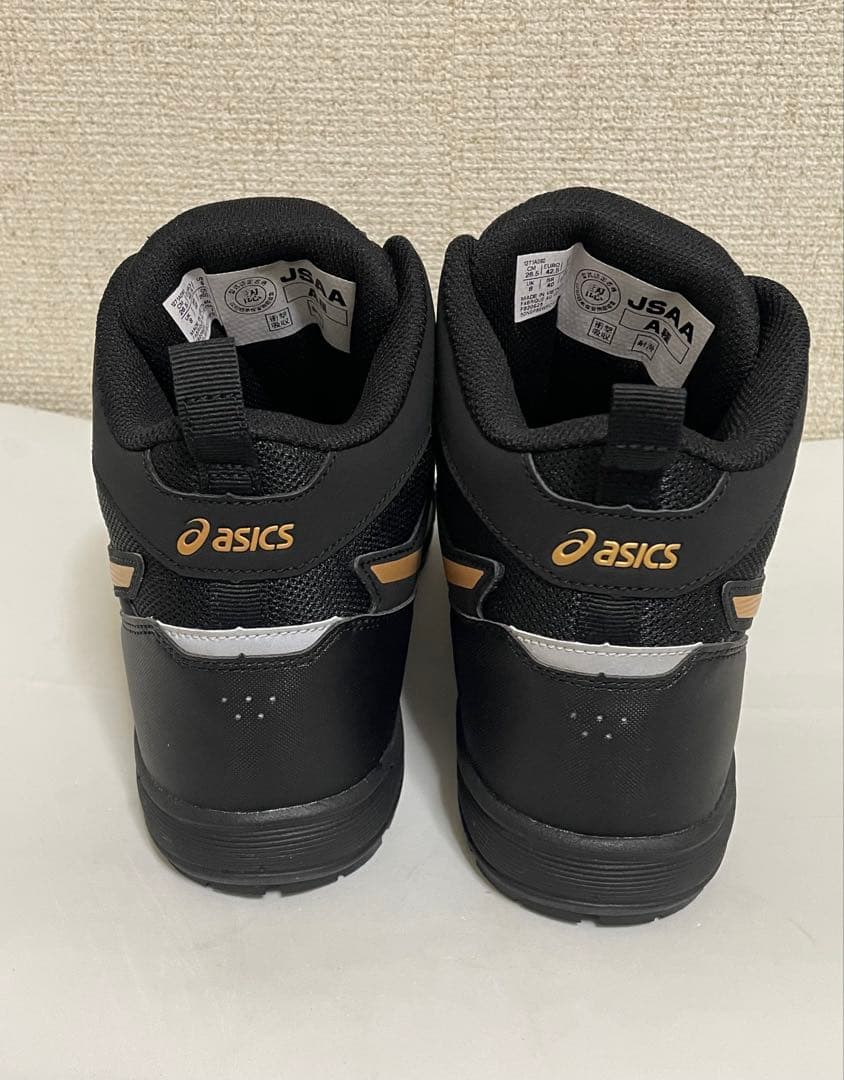 アシックスCP214 TS BOA LC 26.5 BLACK＆GOLD qr3