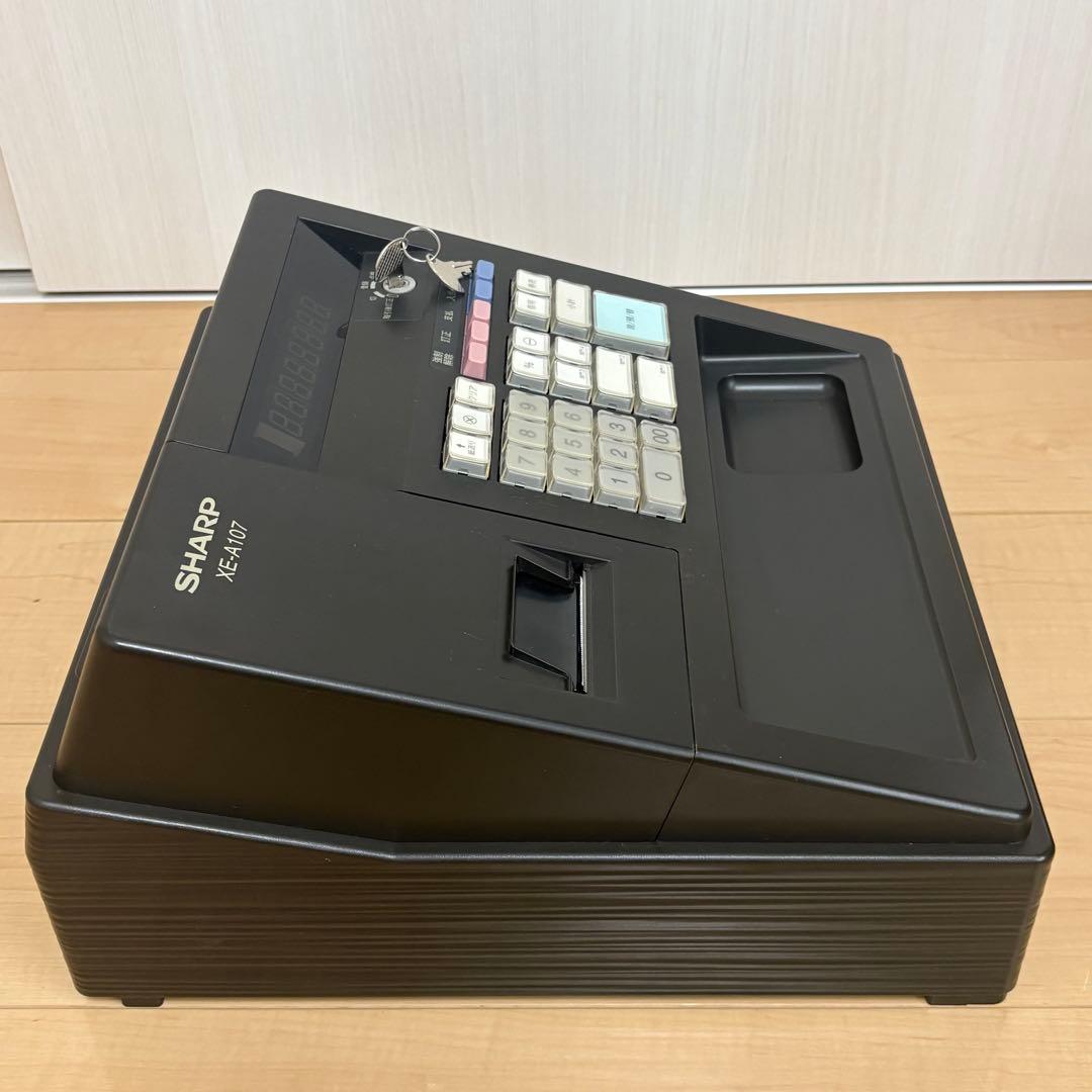 【美品 】SHARP レジスター XE-A107 ブラック　動作確認済