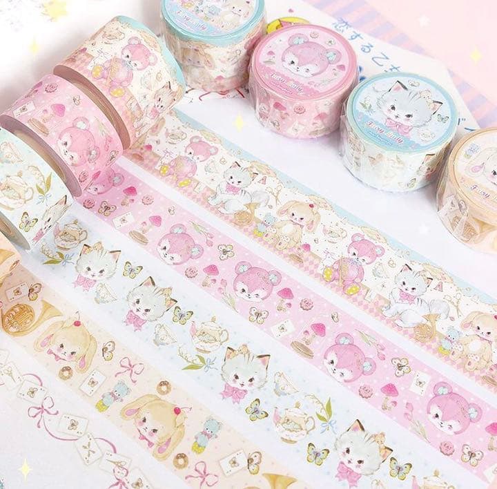 240-fairylady 春日協奏曲ダイカットメモ、マステ等12点