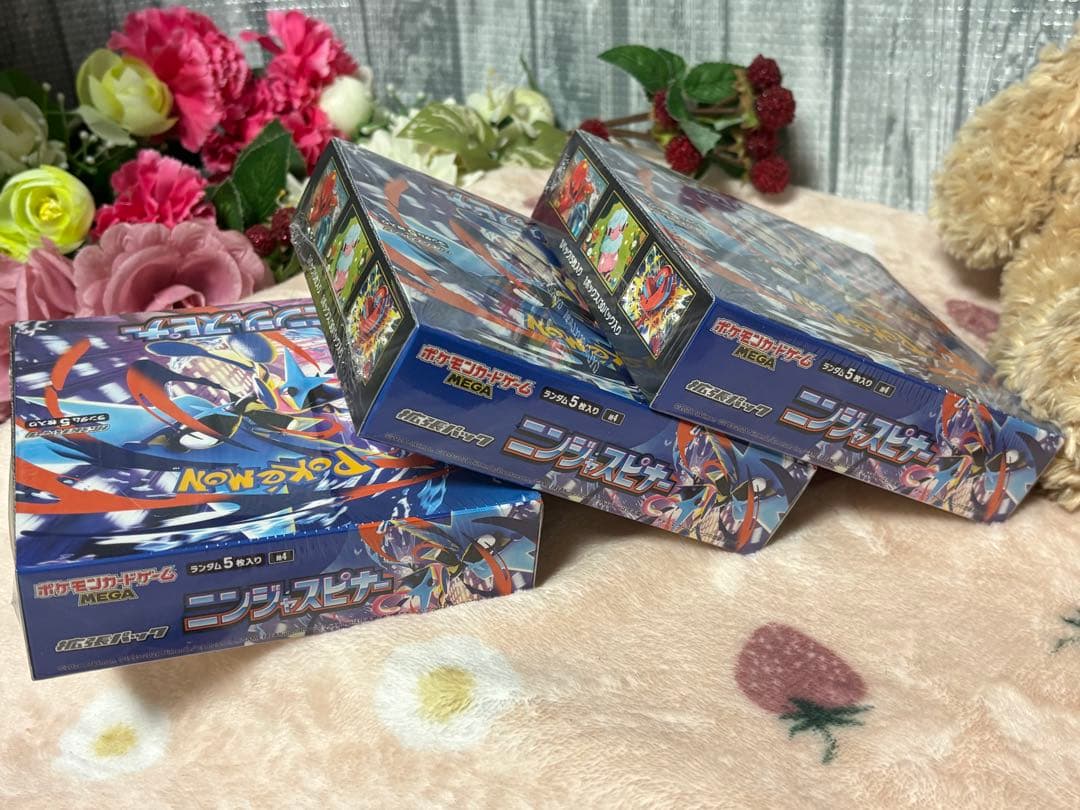 ポケモンカードゲーム☆ニンジャスピナー3BOX☆新品未開封シュリンク付き