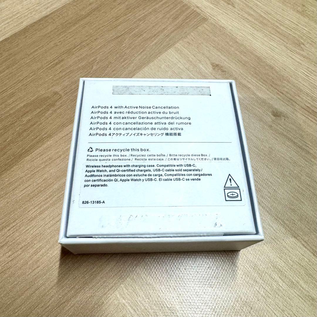 Apple AirPods 4 【アクティブノイズキャンセリング搭載タイプ】