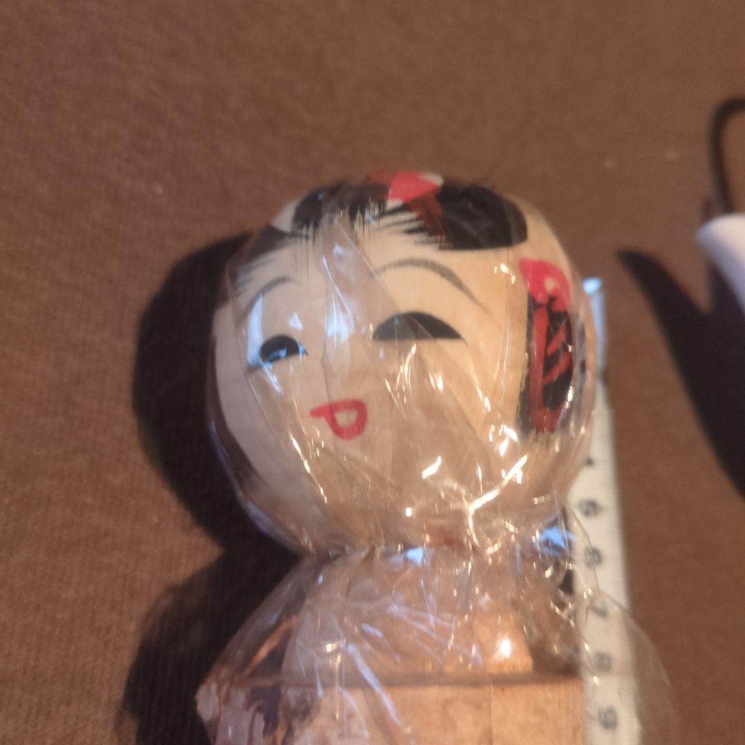 伝統的な日本のこけし5点セット