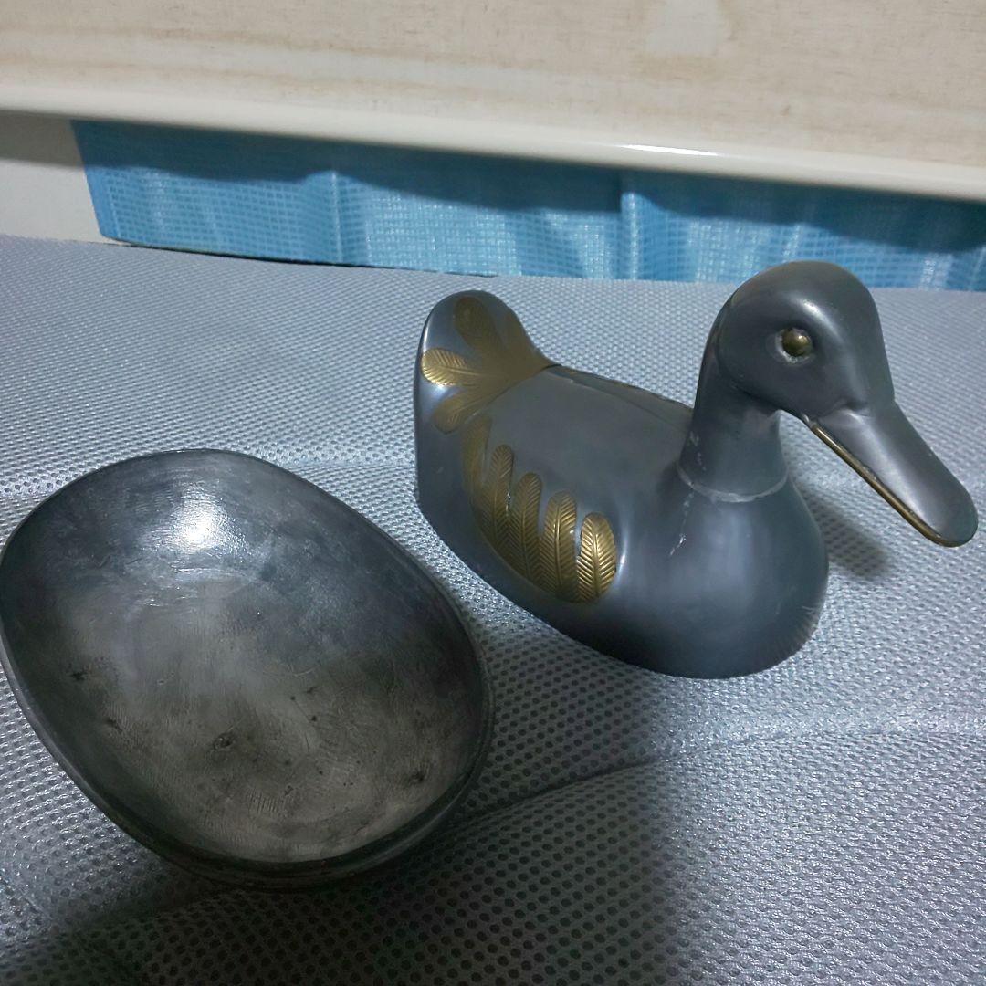 アヒル・鴨型 金属真鍮?製 収納ボックス
