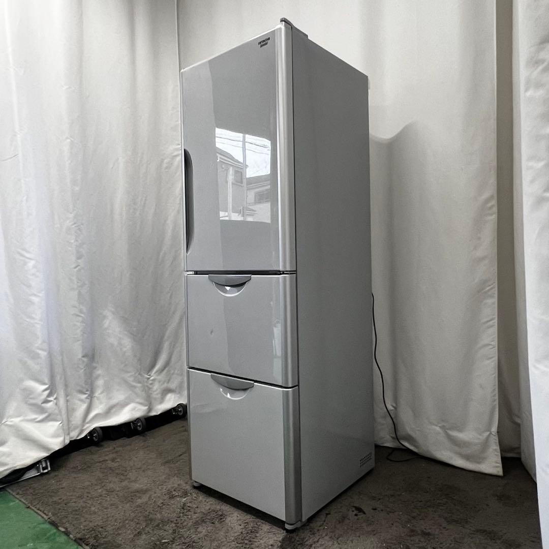 Y908　冷蔵庫　日立　大型　300ℓ-400ℓ　右開き　中古　安い　設置無料