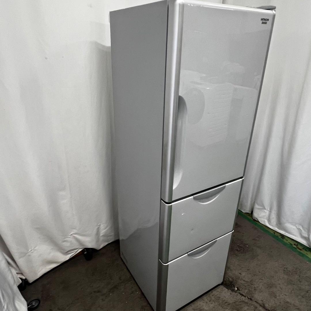 Y908　冷蔵庫　日立　大型　300ℓ-400ℓ　右開き　中古　安い　設置無料