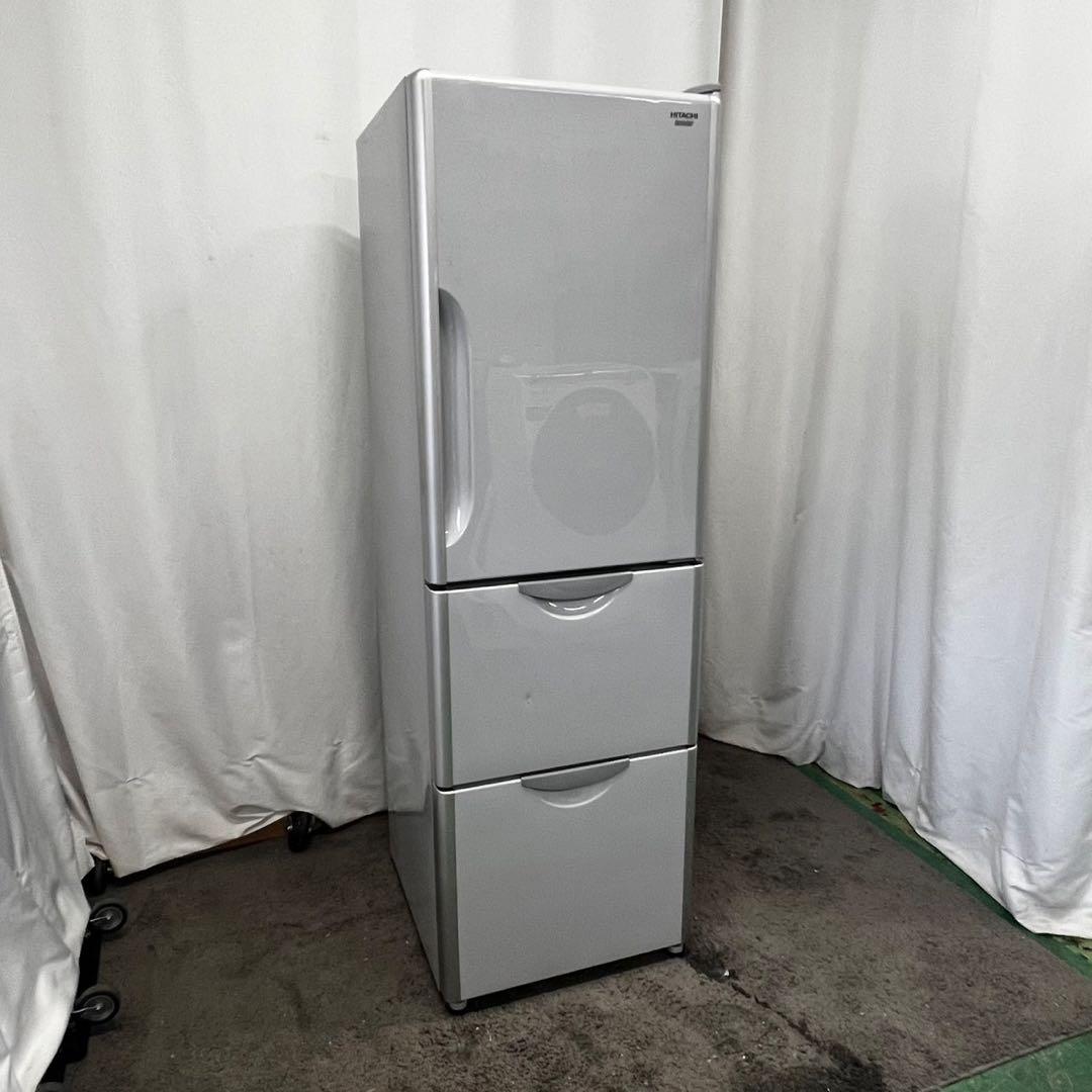 Y908　冷蔵庫　日立　大型　300ℓ-400ℓ　右開き　中古　安い　設置無料