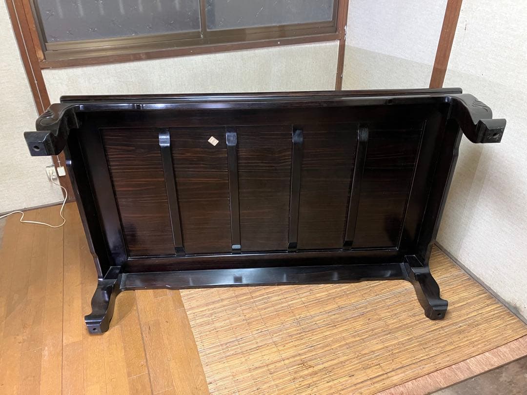 黒檀 高級座卓 テーブル お膳 黒い漆器