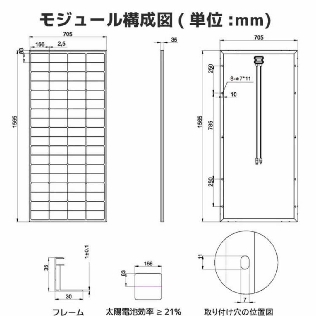 LVYUAN ソーラーパネル 200W×2 太陽光パネル