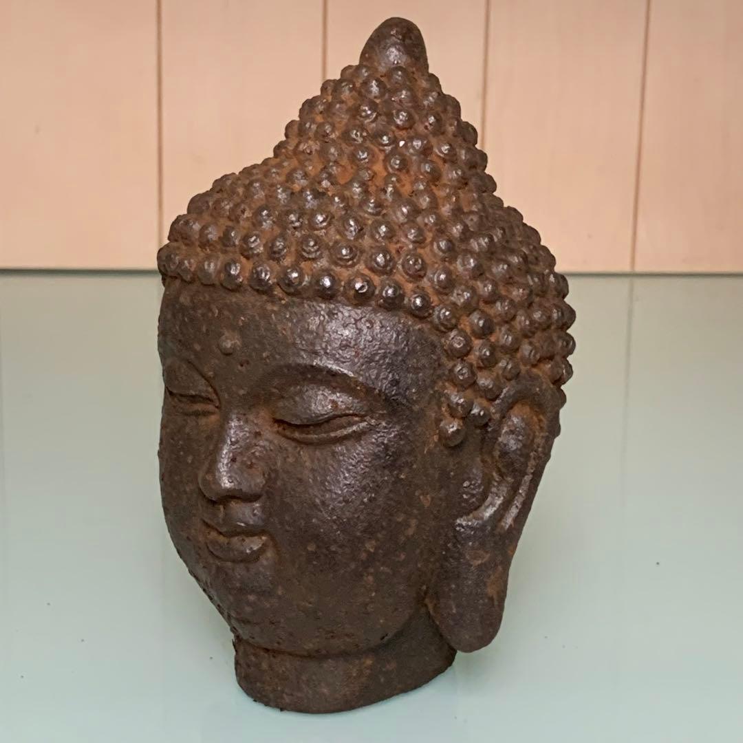 アンティーク　鉄仏　如來仏　清国時代物　本物保証　仏像　骨董品　インテリア