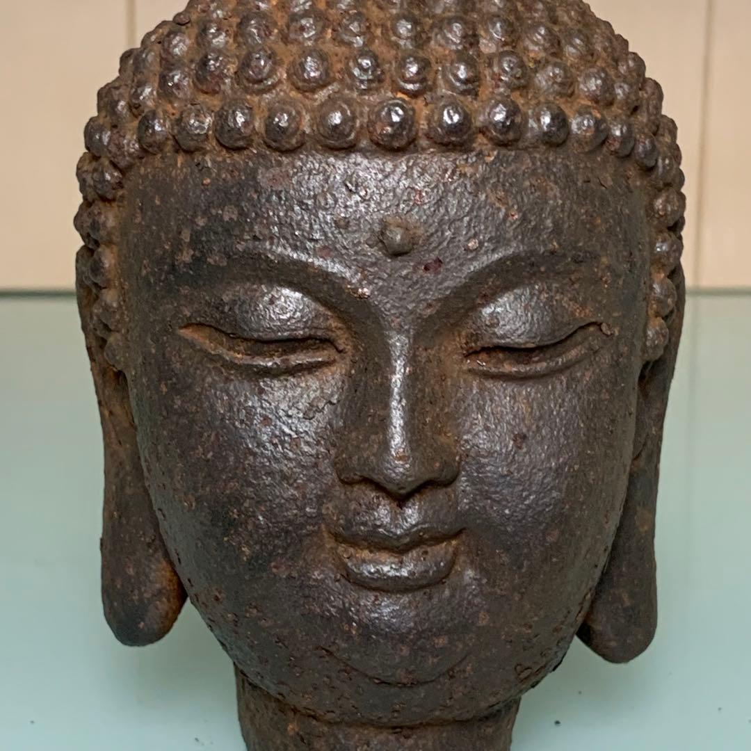 アンティーク　鉄仏　如來仏　清国時代物　本物保証　仏像　骨董品　インテリア