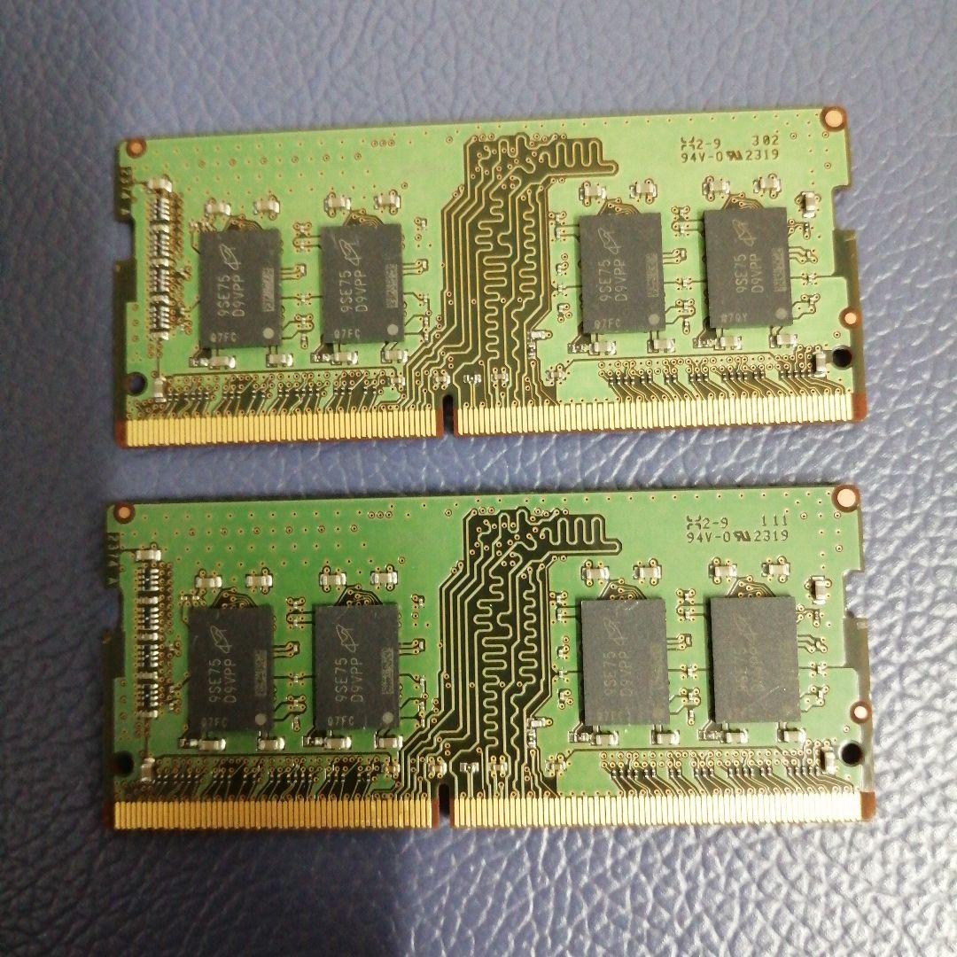 8GB×２枚 合計16GB DDR4 メモリ PC4-2666V 1RX8