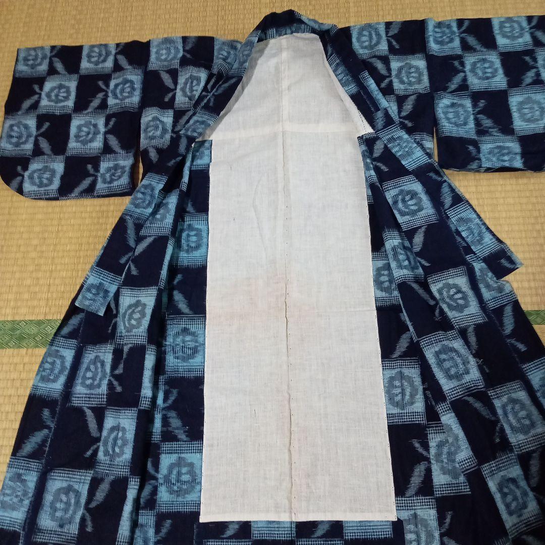 藍染め　野良着　古着　古布　木綿　レトロポップ　藍染めヴィンテージ　ボロ藍染め