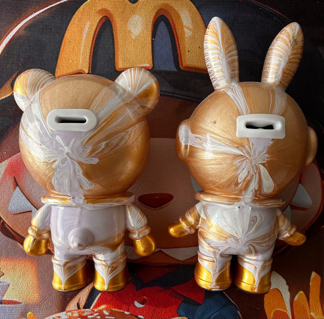 ベアーアート クマとウサギのフィギュアセット 垂らすアート