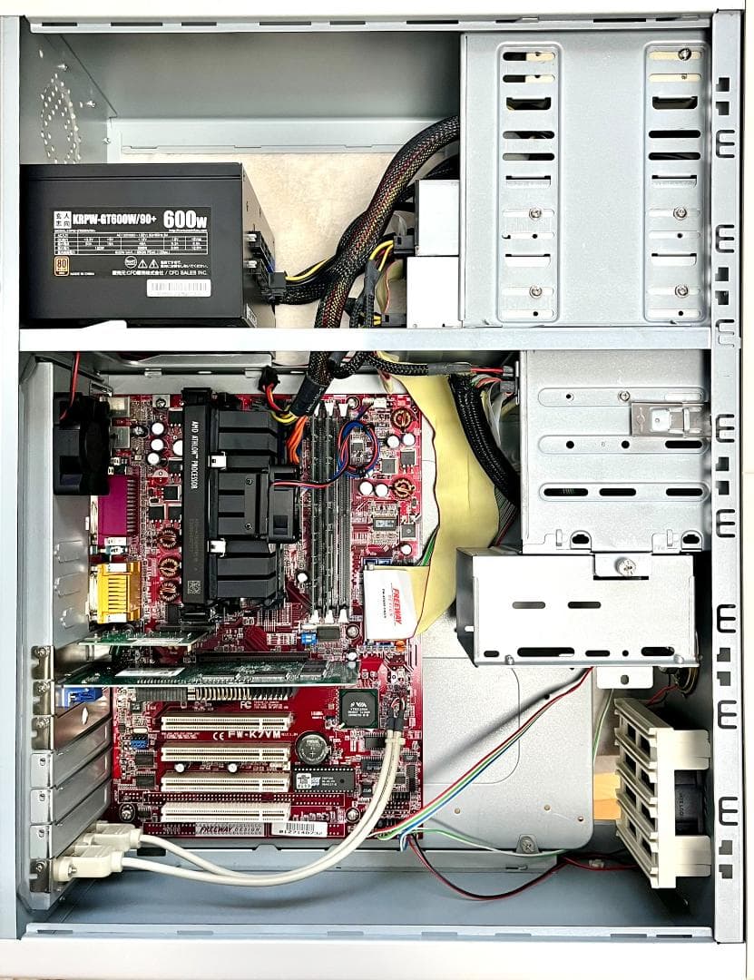 FW-K7VM マザーボード + 600W電源 + タワーケース