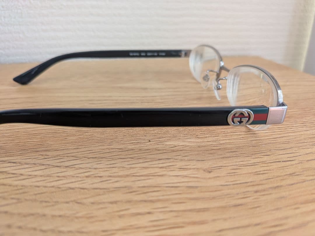 GUCCI　シェリーライン　ハーフリムレス　度入り　眼鏡