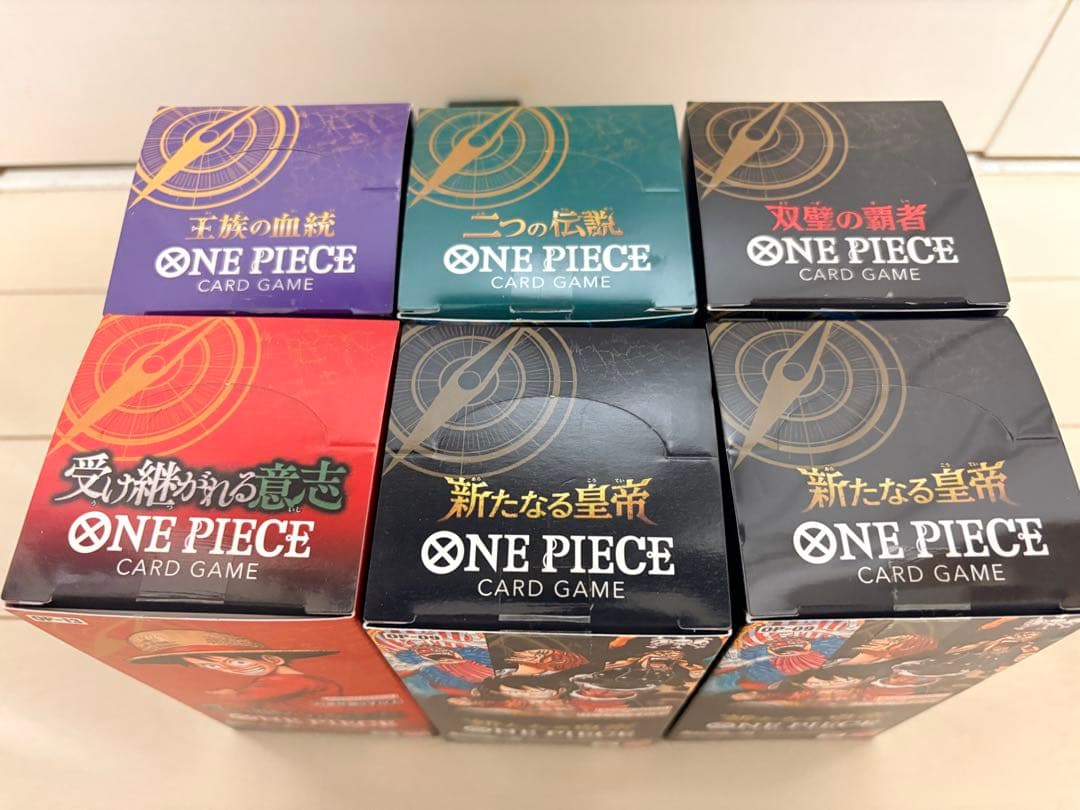 ワンピースカードゲーム　受け継がれる意思　双璧の覇者　新たなる皇帝他　6BOX