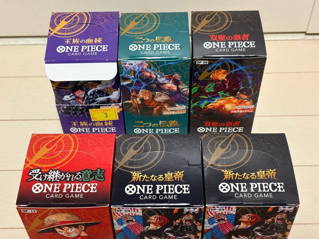 ワンピースカードゲーム　受け継がれる意思　双璧の覇者　新たなる皇帝他　6BOX