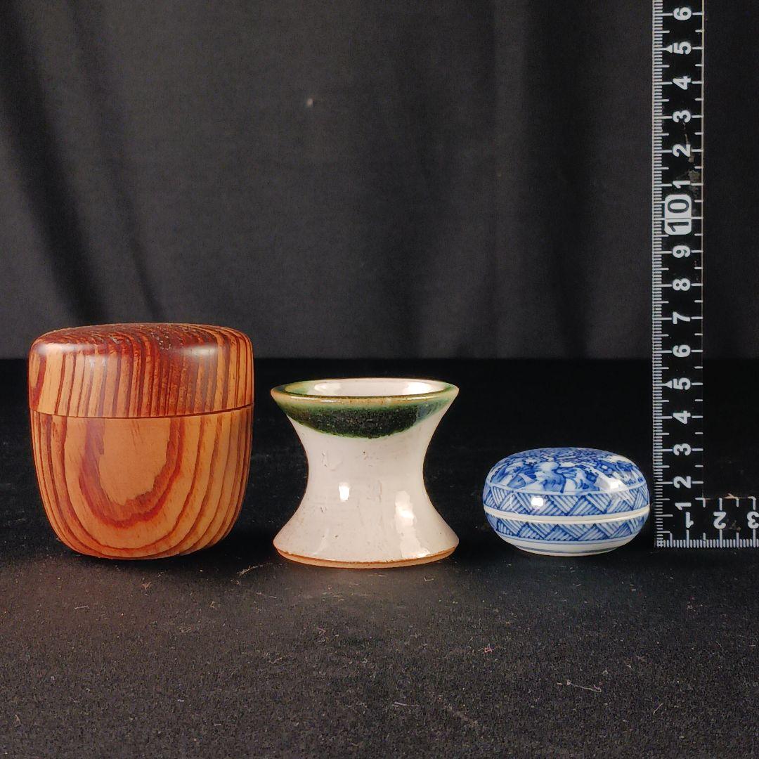 Y3122-61 茶道具 茶碗・水指・棗他 茶道具セット 箱付き