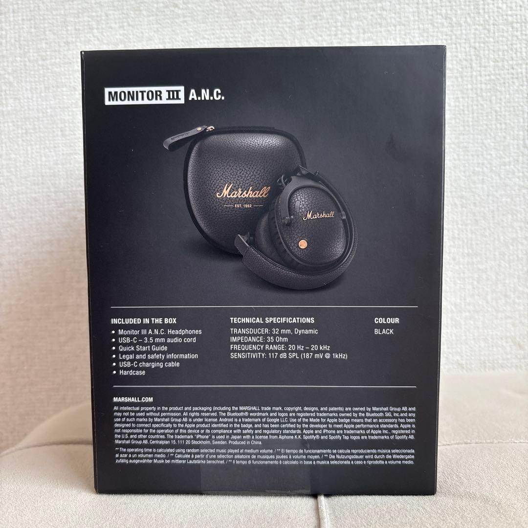 ヘッドホン Marshall Monitor III A.N.C.