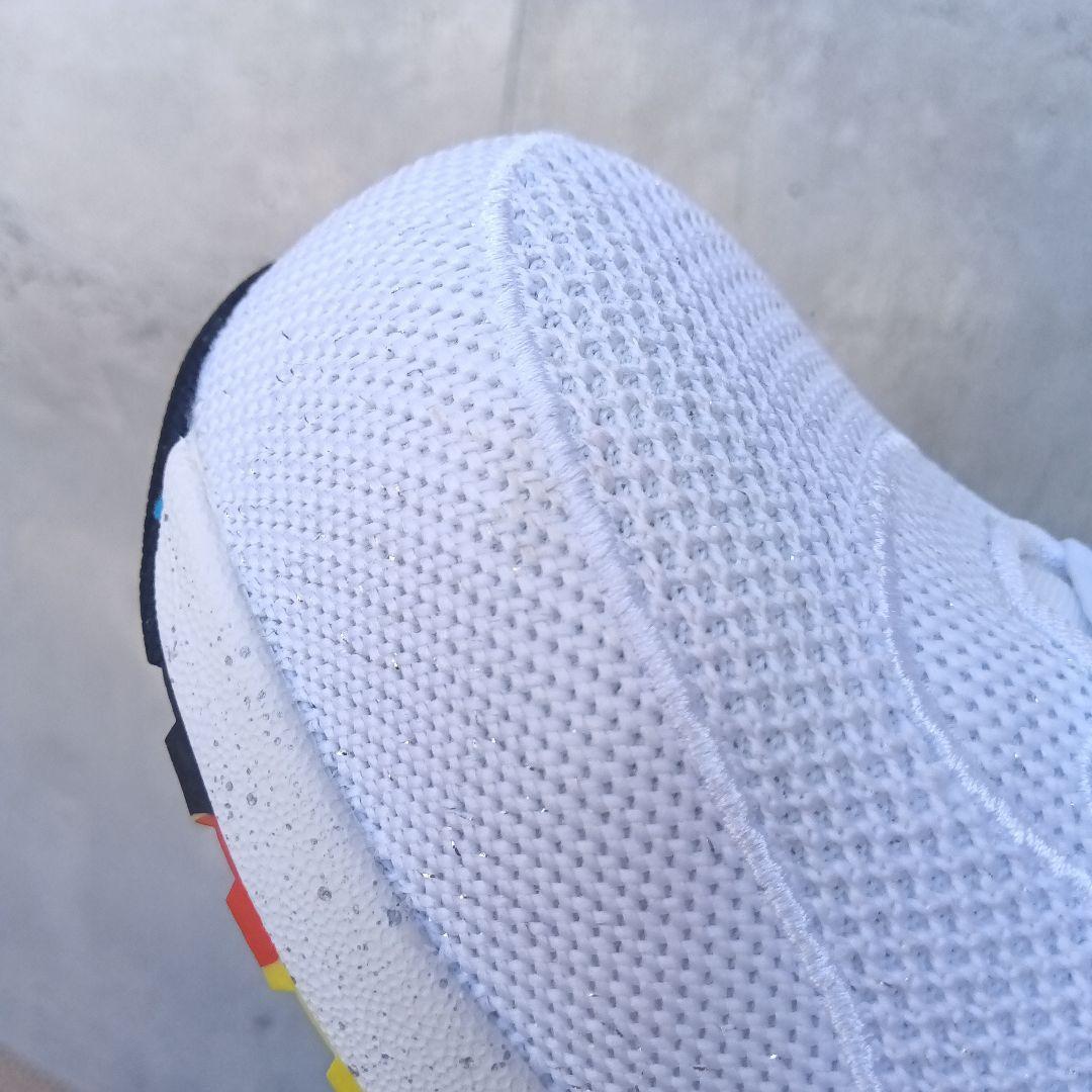 【試着程度】SKECHERS スケッチャーズ安全靴 先芯入り ラメ 24 白