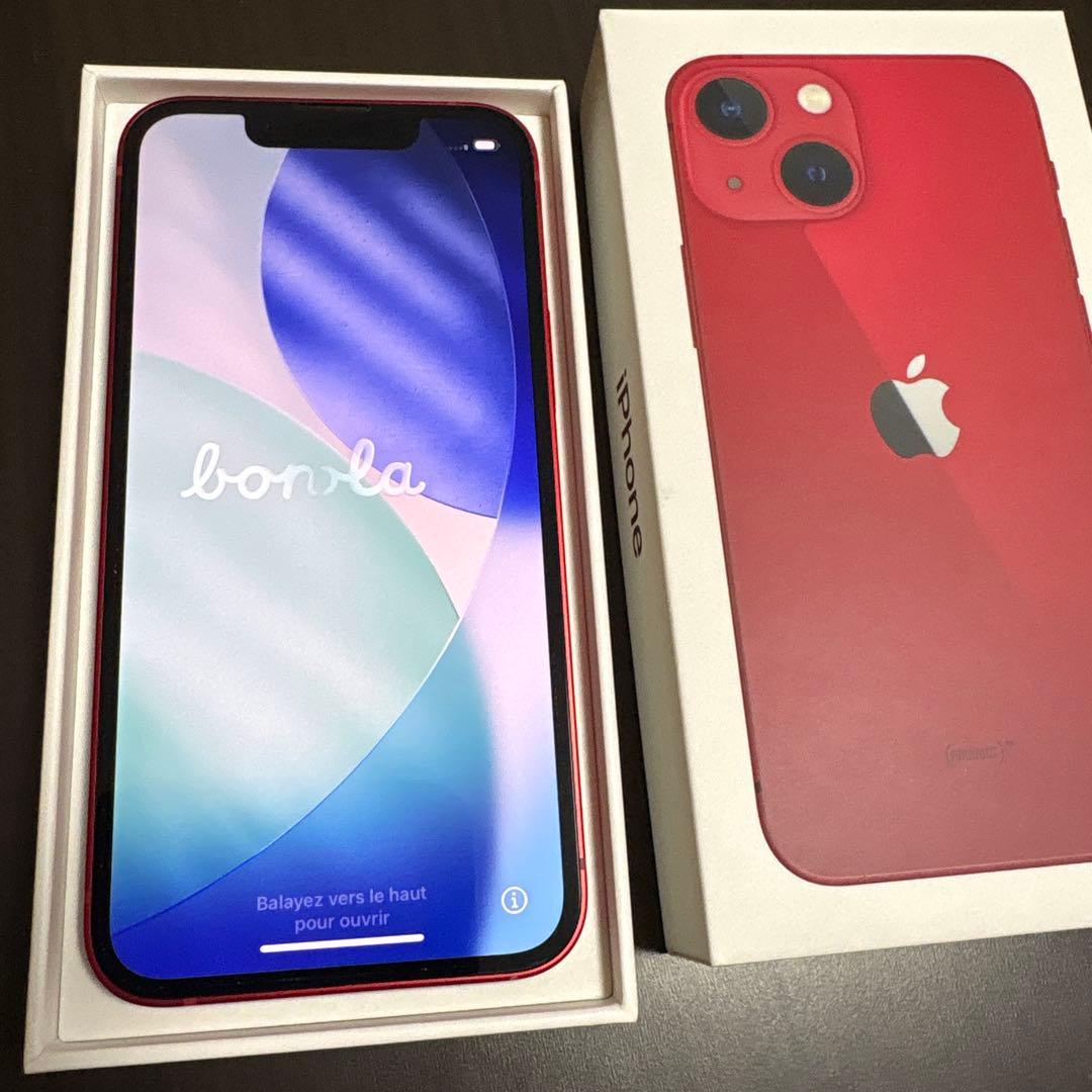 iPhone 13 mini RED 128GB SIMフリー 中古美品