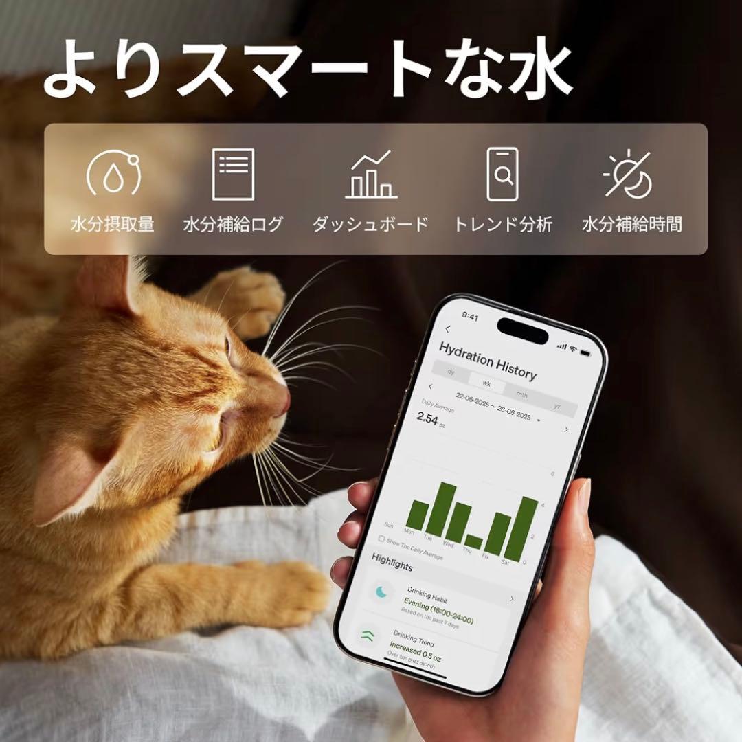 PETLIBRO コードレス 自動給水器 Docstream2 3L 犬 猫