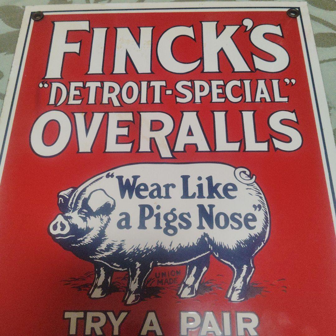 30'sFINCK'S デトロイトスペシャルオーバーオール サイン