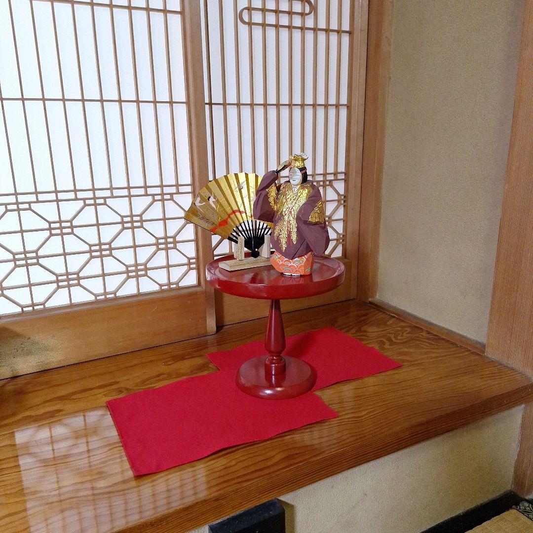 奈良一刀彫木嶋良宗作、一刀彫雅楽、金箔