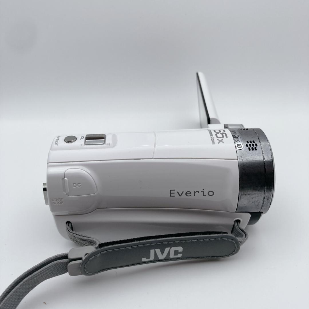 実写有【良品】JVC Everio GZ-E565-W ビデオカメラ バッグ付