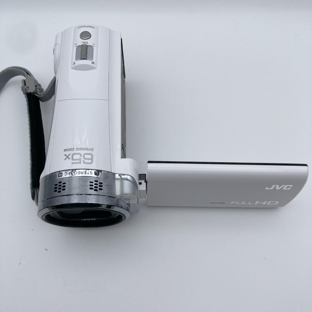 実写有【良品】JVC Everio GZ-E565-W ビデオカメラ バッグ付