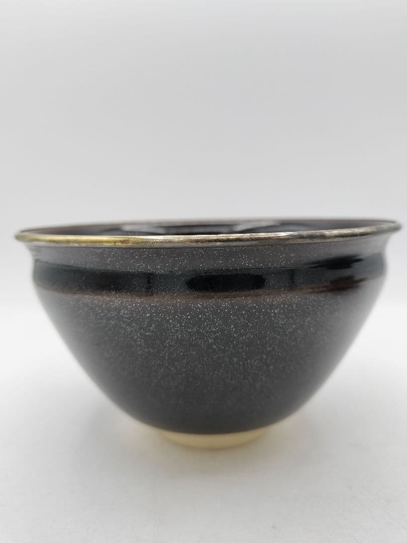 d012 天目台セット 茶碗 万代草山 紙箱 茶道具 古物