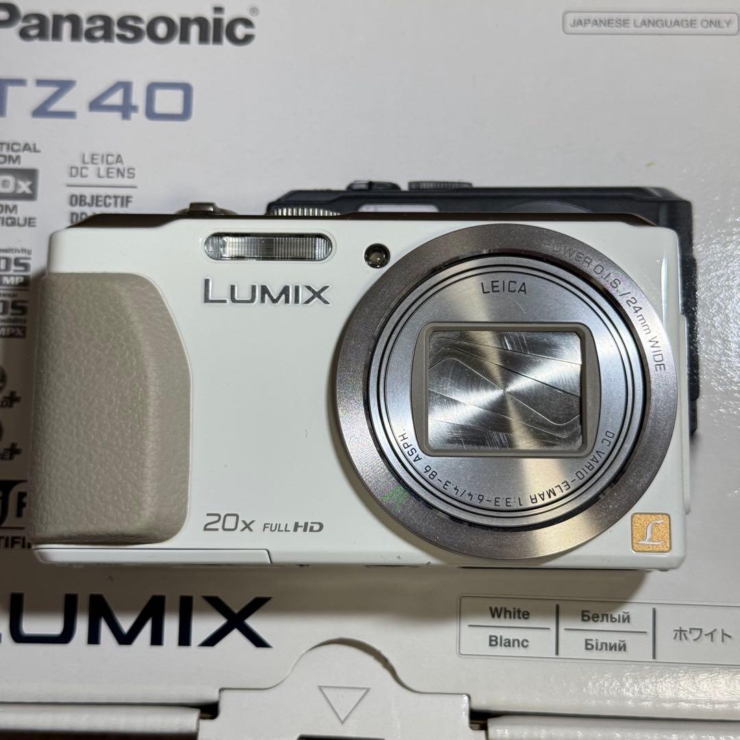 パナソニック Panasonic LUMIX DMC-TZ40 ホワイト