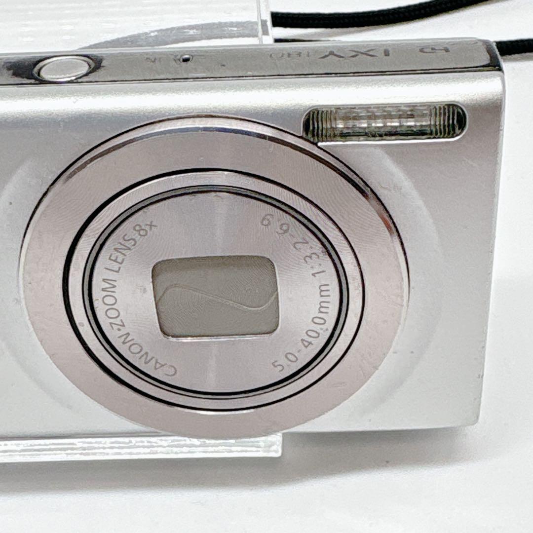 Canon IXY 180 デジタルカメラ シルバー 新品のバッテリー付き