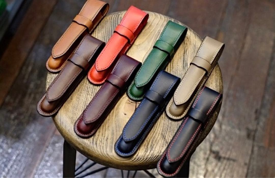 【新品】Le Bonheur ル・ボナー 1本挿し ペンケース ブッテーロレザー