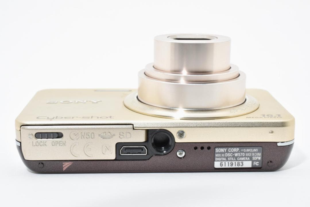 ソニー　SONY Cyber-shot DSC-W570 ゴールド《動作確認済》