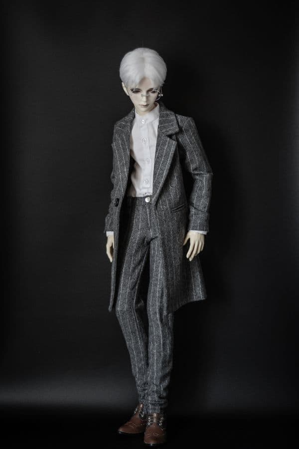 WY39 弁護士 ストライプコート 2点セット スーツ 3分 4分 BJD
