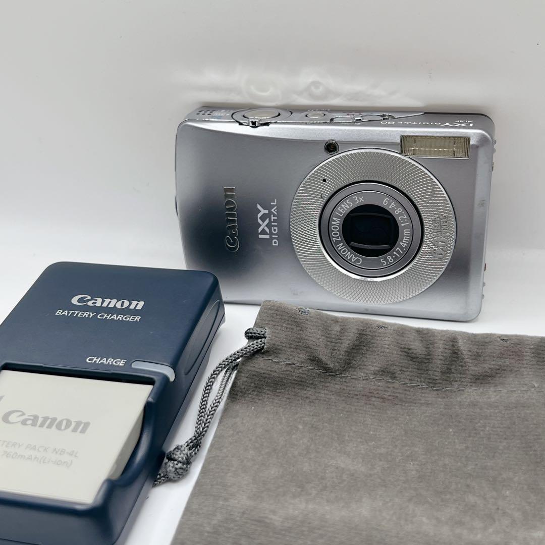 Canon IXY DIGITAL 80 シルバー 動作品 オールドコンデジ