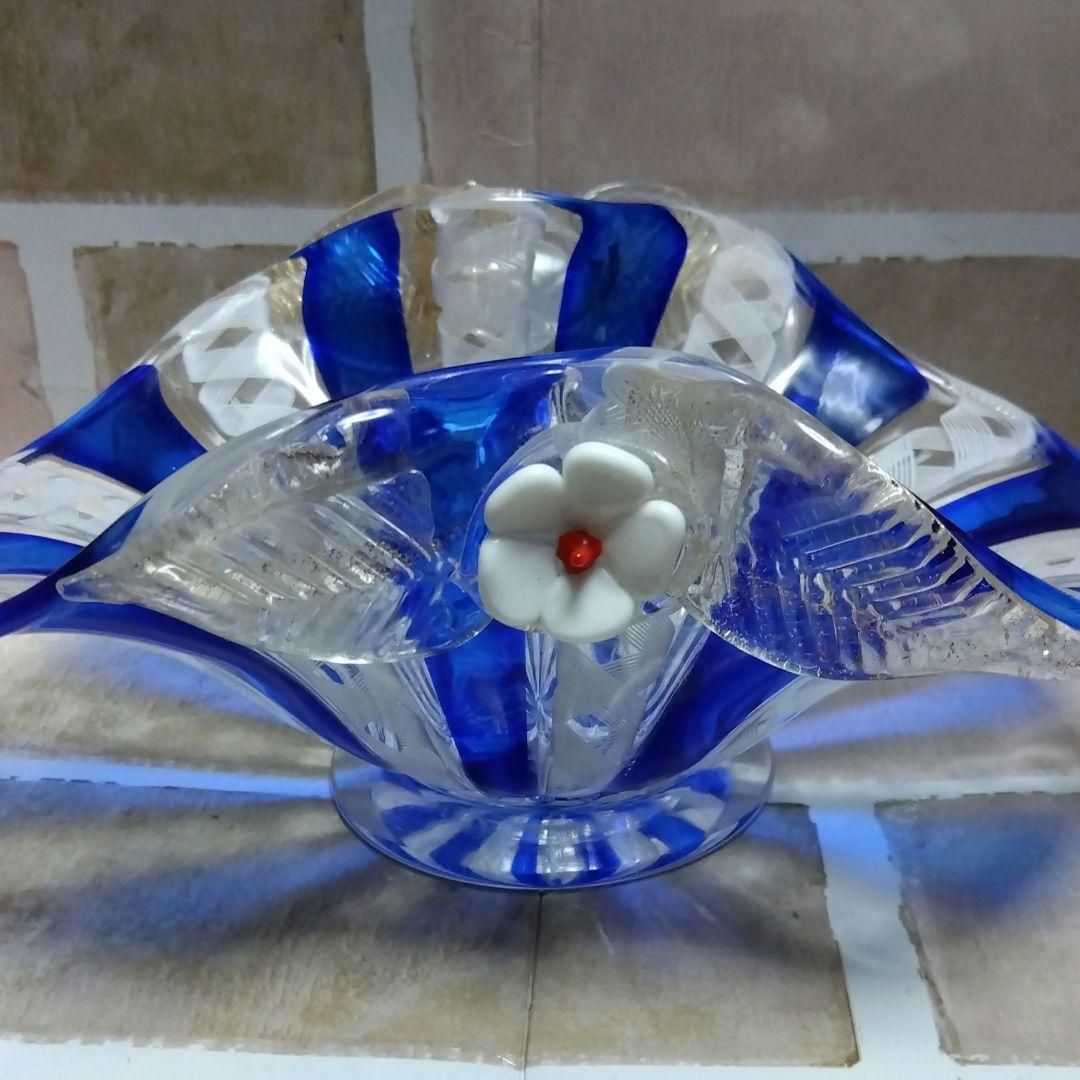 ベネチアンガラス　MURANO　ムラノ コンポート　器